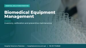 biomedical equipment maintenance Pakistan - technician handling laboratory equipment