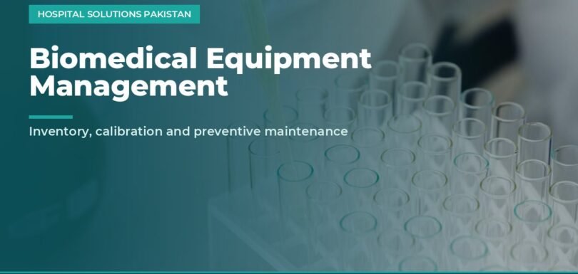 biomedical equipment maintenance Pakistan - technician handling laboratory equipment