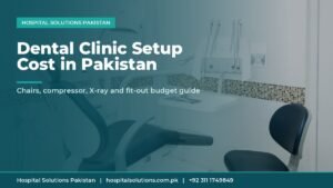 dental clinic setup cost Pakistan - modern dental clinic with chairs