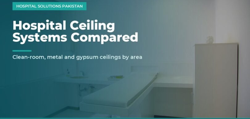 hospital ceiling types - clean clinical room interior