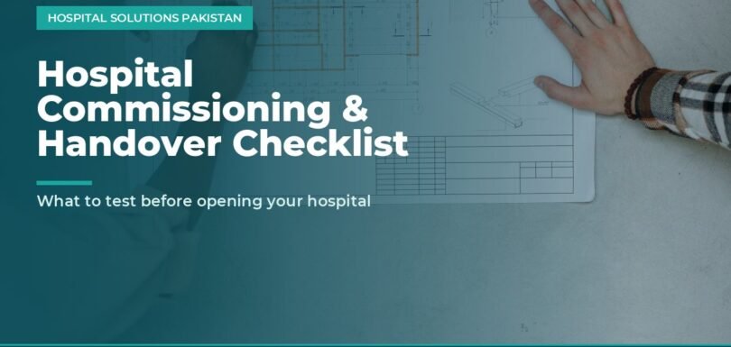 hospital commissioning checklist - team reviewing building plans